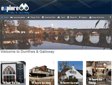 Tablet Screenshot of explore-dumfries-galloway.com